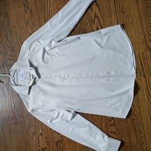 Mizzen +Main small trim fit white shirt